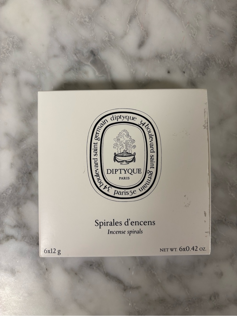 diptyque White Box Incense Spirals